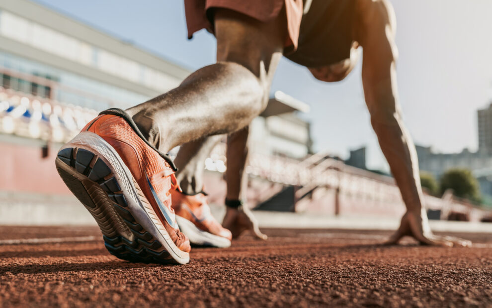 athlete running